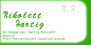 nikolett hartig business card